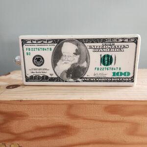 Kurt S. Adler $100 Dollar Bill Santa Ornament